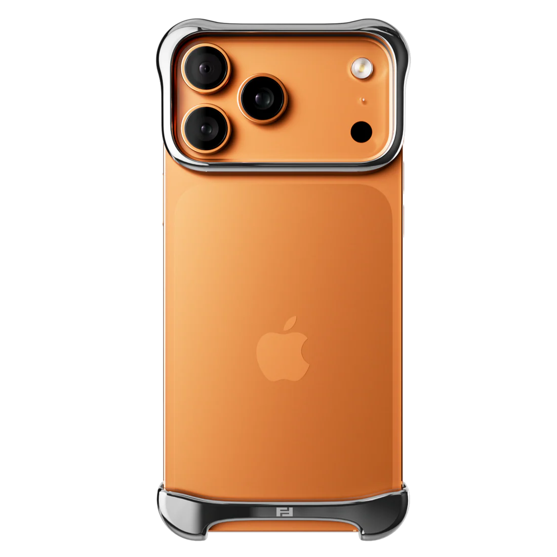 iPhone 17 فضي تيتانيوم اورنج